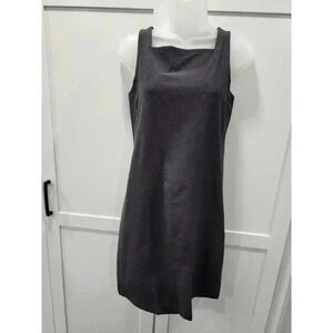 EILEEN FISHER Petite PP/PTP Dress Washable Stretch Midi Sleeveless Black USA